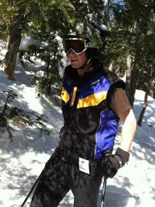 Jesse out skiing in the northeastern US